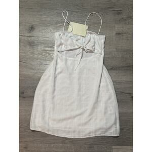 NWT Sabo Skirt Emelie Mini Dress S White Cut Out